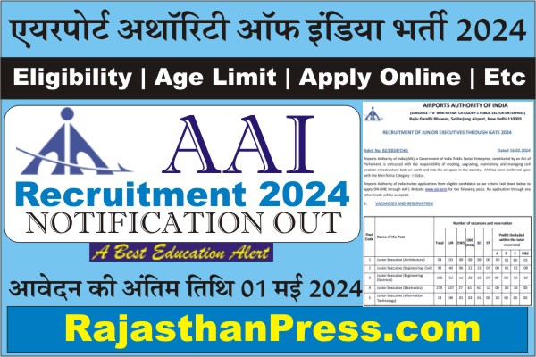 AAI Junior Executive Recruitment 2024, AAI Junior Executive Bharti 2024, AAI Junior Executive Vacancy 2024, Airport Authority of India Recruitment 2024, Notification pdf, application form